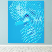 Quantum Physics Liquid Kinetic Painting  キャンバスプリント (インサイチュ (ウッドフロア))