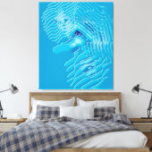 Quantum Physics Liquid Kinetic Painting  キャンバスプリント (インサイチュ (寝室))