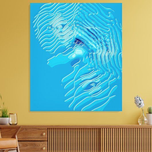 Quantum Physics Liquid Kinetic Painting  キャンバスプリント (インサイチュ (リビング))
