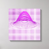 Quantum Physics Moire Floral Pattern  キャンバスプリント (正面)