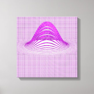 Quantum Physics Moire Floral Pattern  キャンバスプリント