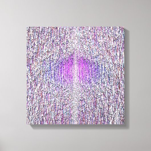 Quantum Physics wave Pattern  キャンバスプリント (正面)