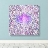 Quantum Physics wave Pattern  キャンバスプリント (インサイチュ (ウッドフロア))