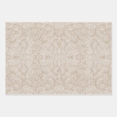 Quantumn Weave - Warm Neutral ラッピングペーパーシート (正面3)