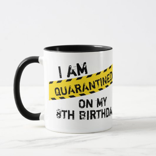 Quarantine Birthday Party, Virtual Birthday マグカップ (左)