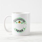 Quarantine Christmas Squad Matching Family Holiday コーヒーマグカップ (左)