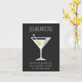 Quarantini Martini社おもしろい会距離カード カード (黄色い花)