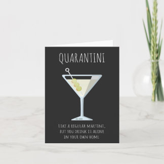 Quarantini Martini社おもしろい会距離カード カード