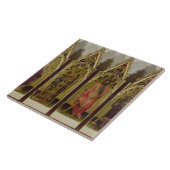 Quaratesi Polyptychからの4人の聖者: メリーMag タイル (側面)