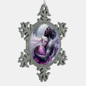 Quaraun & BoomFuzzy – 受け入れ スノーフレークピューターオーナメント (左)