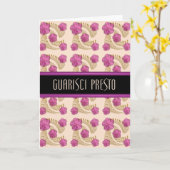 Quarisciイタリアン Prestoファーンカードを取得 カード (黄色い花)