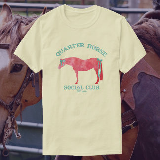 Quarter Horse Social Club | 栗毛の馬 Tシャツ