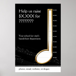 Quarter Note Music Gage ポスター