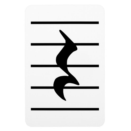 quarter rest マグネット (縦)