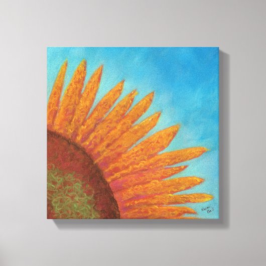 Quarter Sun on Blue Canvas Print キャンバスプリント (正面)