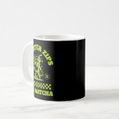 Quarter Zips And Matcha Funny Meme Saying Design コーヒーマグカップ (正面左)