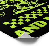 Quarter Zips And Matcha Funny Meme Saying Design ポスター (角)