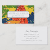 Quartierのラテン。 芸術に捧げられる雑誌 名刺 (正面/裏面)