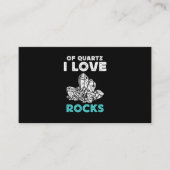 Quartz Mineral Rock Collector Geologist 名刺 (正面)