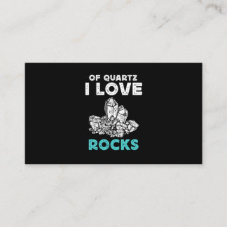 Quartz Mineral Rock Collector Geologist 名刺