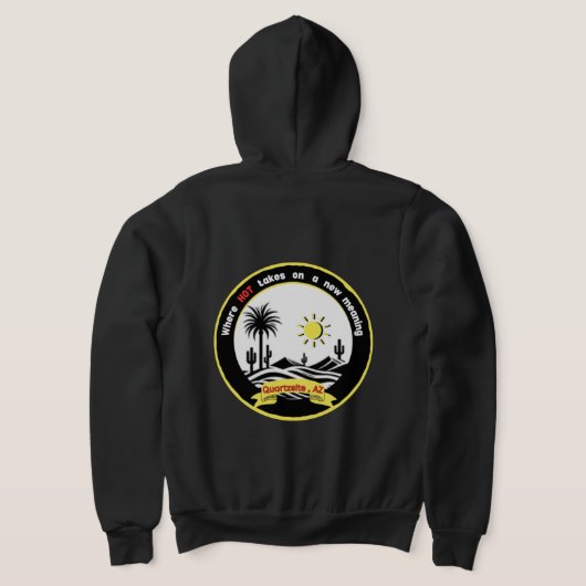 Quartzsite zippered Hoodie パーカ (レイダウン裏面)