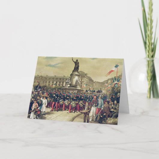 Quatorze Juillet 1881年 カード (正面)