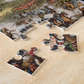 Quatreのブラの戦い、「Mからの1815年6月16日、 ジグソーパズル (側面)