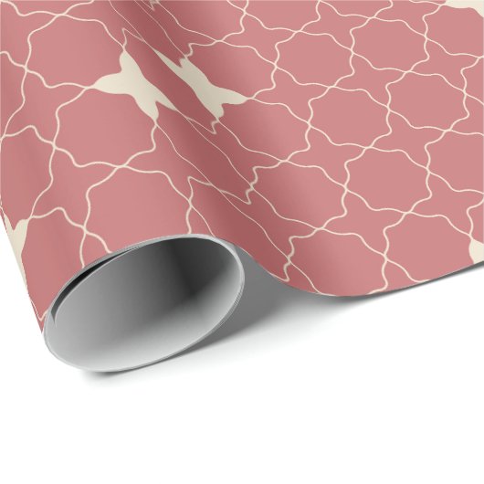 Quatrefoil Geometric Pattern Wrapping Paper ラッピングペーパー (ロールコーナー)