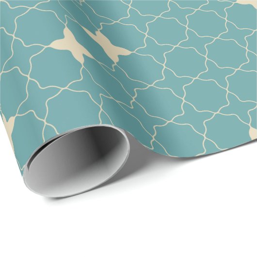 Quatrefoil Geometric Pattern Wrapping Paper ラッピングペーパー (ロールコーナー)