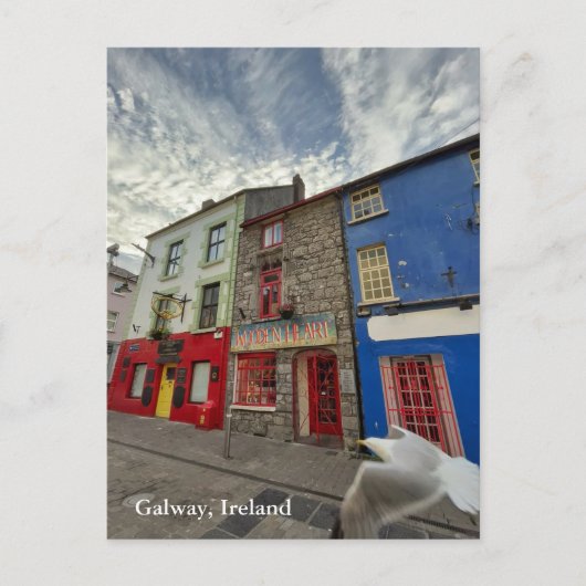 Quay通りインLatin Quarter, Galway Ireland 2 ポストカード (正面)