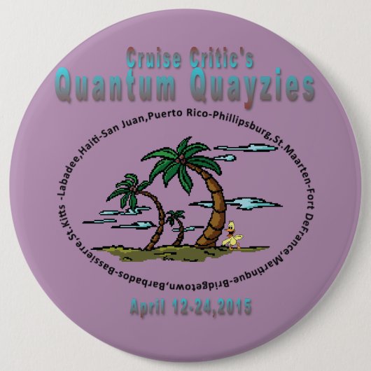 QuayzieボタンPin 缶バッジ (正面)