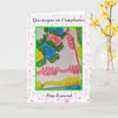 Queのtengas国連cumpleanosのmuy特別 カード (黄色い花)