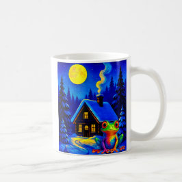 Que fait une grenouille dans ce paysage ? コーヒーマグカップ