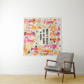 Que nos quiten lo bailao Boda Festival Rosa Naranj タペストリー (インサイチュ(横))