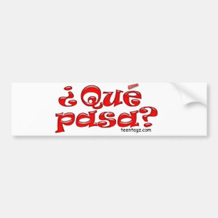 Que Pasa バンパーステッカー