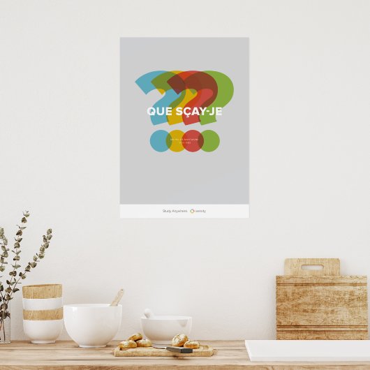 Que Scay-Je ポスター (キッチン)