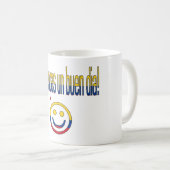 Que Tengas国連Buen Día! コロンビアの旗色 コーヒーマグカップ (正面右)