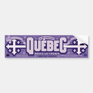 Québec。 ニュースフランス バンパーステッカー