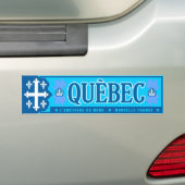 Québec。 ニュースフランス バンパーステッカー (車上)