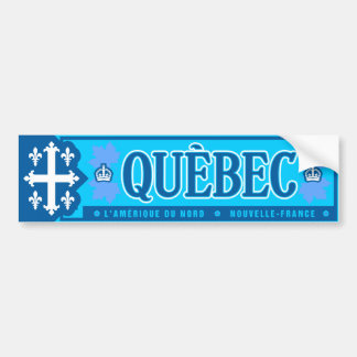 Québec。 ニュースフランス バンパーステッカー