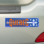 Québec。 ニュースフランス バンパーステッカー (車上)