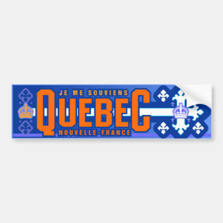 Québec。 ニュースフランス バンパーステッカー