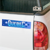 Québec。 ニュースフランス バンパーステッカー (トラック上)