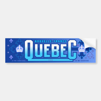 Québec。 ニュースフランス バンパーステッカー