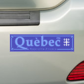 Québec。 ニュースフランス バンパーステッカー (車上)