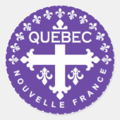 Québec ラウンドシール (正面)