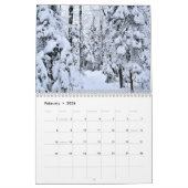 Quebec Canada Landscapes Seasonal Calendar カレンダー (2月 2026)