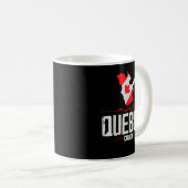 Quebec Canada Quebec Silhouette Souvenir from Queb コーヒーマグカップ (正面右)