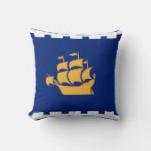 Quebec City, Canada Flag American MoJo Pillow クッション (正面)