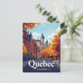 Quebec City Castle Hotel Landmark ポストカード (スタンド正面)